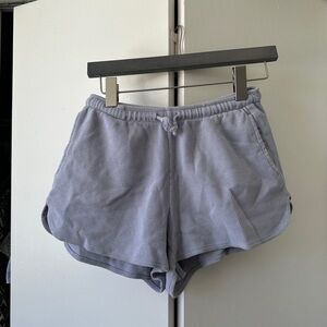 Women’s Light Blue Cloth Casual Shorts